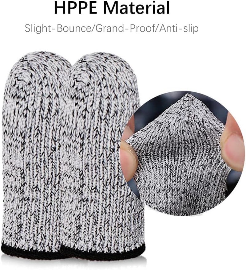 Elfzone Finger Cots Cut Resistant Protector - 20 Pcs Finger Covers for Cuts, Gloves Life Extender, Cut Resistant Finger Protectors for Kitchen, Work, Sculpture, Anti-Slip, Reusable - Image 4